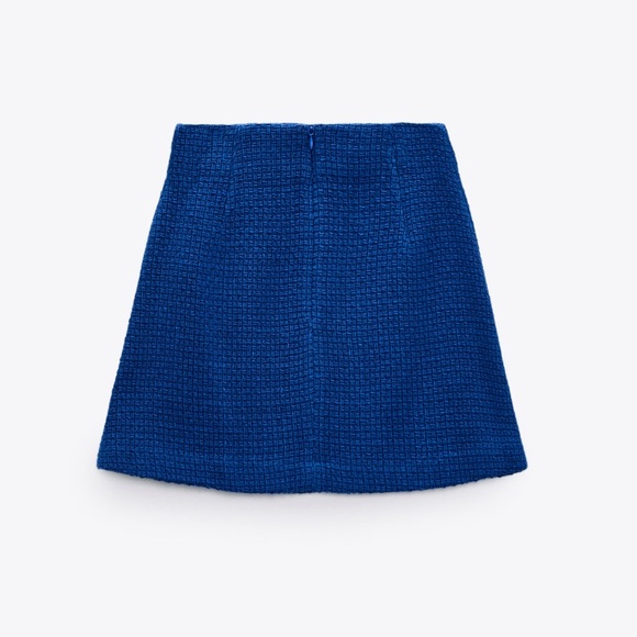 ZARA Texture Weave Mini Skirt - Picture 9 of 10